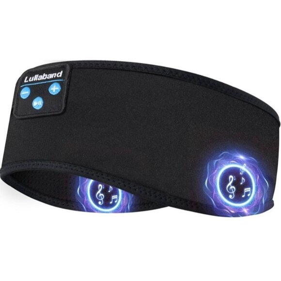 Lullaband Sleep Headphones Headband Bluetooth 5.2 Black Wireless 10-Hour Battery - Picture 4 of 9